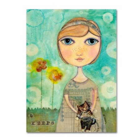 Wyanne 'Big Eyed Girl 4 Keeps' Canvas Art,24x32